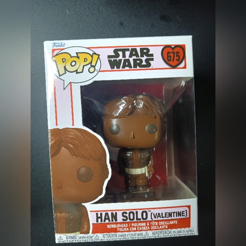 Funko Pop Han Solo Valentine Star Wars Valentines Day #675 + Protector‎ NIB